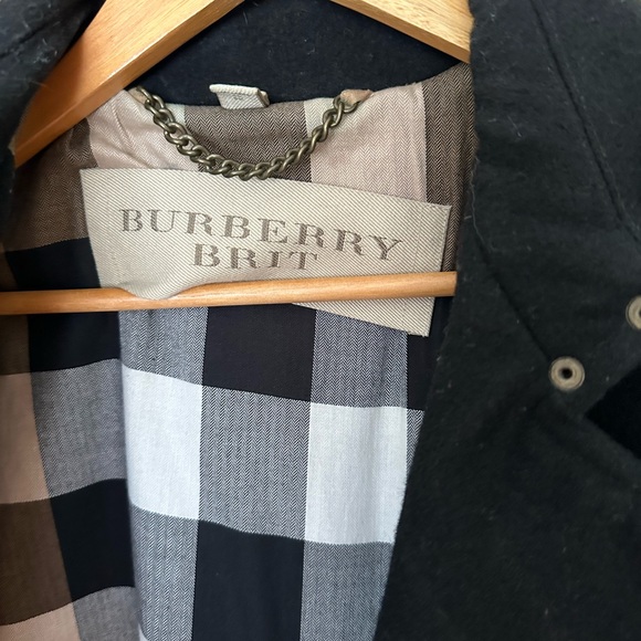 Burberry Pea Coat Iconic Wool Classic - Picture 2 of 4